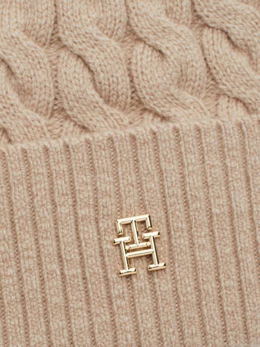 Tommy Hilfiger Kabelstrick Beanie Super Rabatt