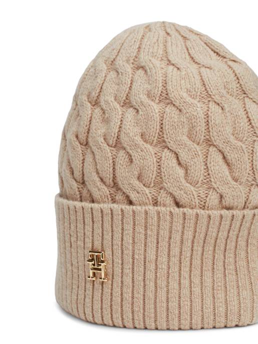 Tommy Hilfiger Kabelstrick Beanie Super Rabatt
