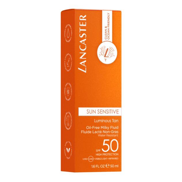 LANCASTER "Clean Sun Sensitive" Milky Fluid SPF 50 50 ml Muttertagsangebot