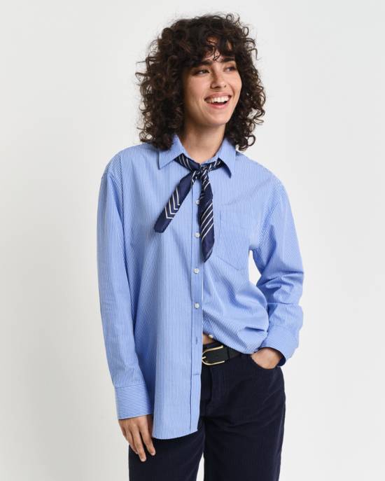 GANT REL STRIPED POPLIN SHIRT Limitierter Zeitrabatt