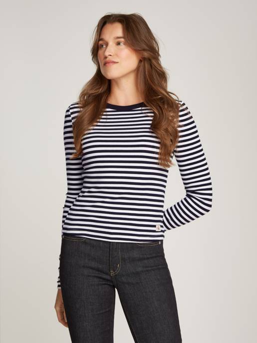 CALVIN KLEIN JEANS WOVEN LABEL RIB LONG SLEEVE Rabatt
