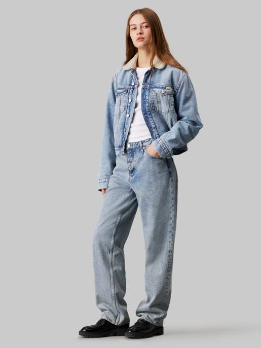 CALVIN KLEIN JEANS REGULAR SHERPA DENIM JACKET Top Angebot