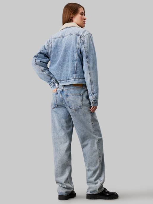 CALVIN KLEIN JEANS REGULAR SHERPA DENIM JACKET Top Angebot