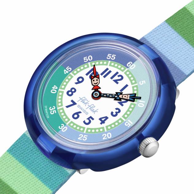 Flik Flak Uhr "Stripy Green" im Angebot