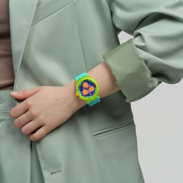 Swatch Uhr "Neon Wave" Günstiger Verkauf