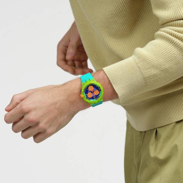 Swatch Uhr "Neon Wave" Günstiger Verkauf