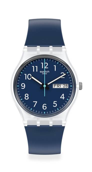 Swatch Uhr "Rinse repeat navy" Sonderangebot