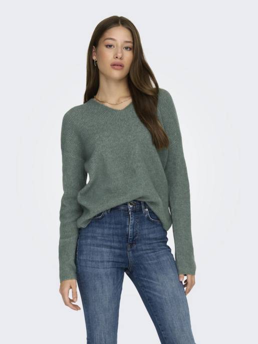ONLY ONLCAMILLA V-NECK L/S PULLOVER KNT VIP-Rabatte