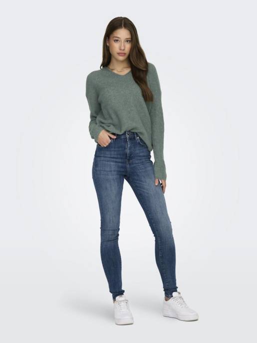 ONLY ONLCAMILLA V-NECK L/S PULLOVER KNT VIP-Rabatte