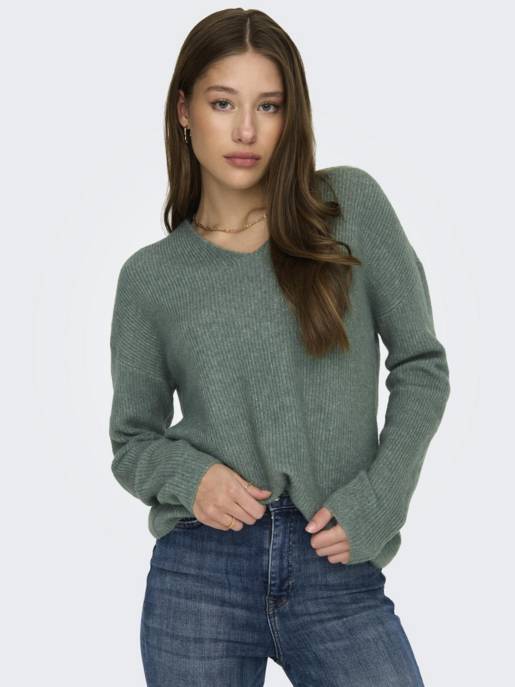 ONLY ONLCAMILLA V-NECK L/S PULLOVER KNT VIP-Rabatte