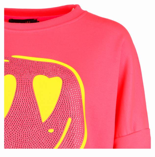 miss goodlife Sweatshirt "Famous Heartface Strass" Super Sparpreis