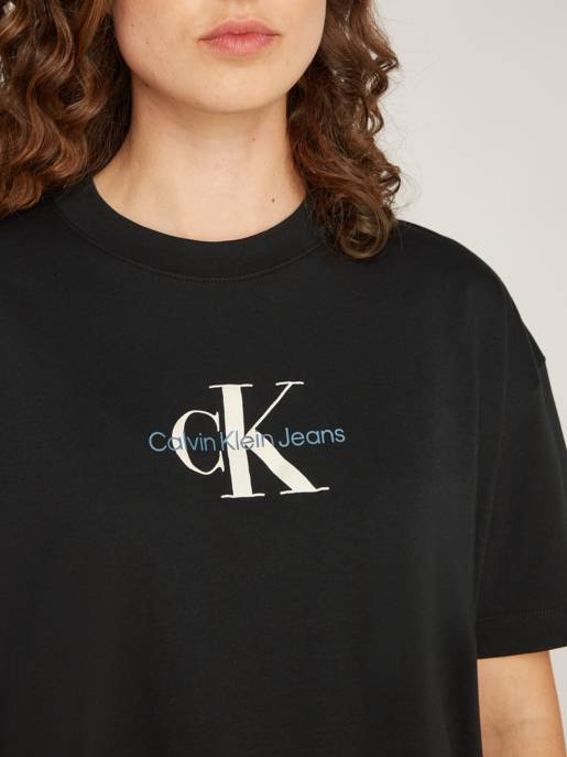CALVIN KLEIN JEANS TEXTURED MONOLOGO BOYFRIEND TEE Bis zu 50% Rabatt