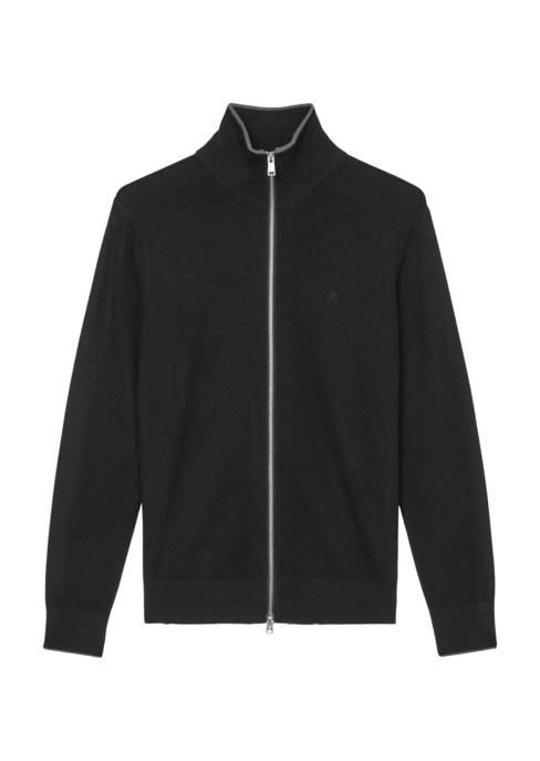 Marc O'Polo Zipped cardigan with stand up colla Schlussverkauf