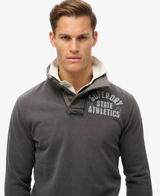 SUPERDRY Henley Sweatshirt "Vintage Athletic" Zeitlich begrenztes Angebot