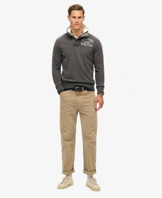 SUPERDRY Henley Sweatshirt "Vintage Athletic" Zeitlich begrenztes Angebot