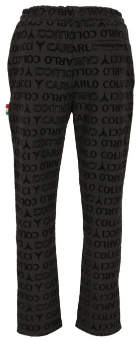 Carlo Colucci Jogginghose mit Logoprint Tiefpreis