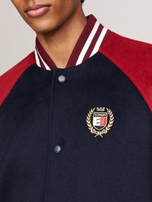 TOMMY JEANS TJM WOOL BLEND CREST BOMBER Kostenlose Rückgabe