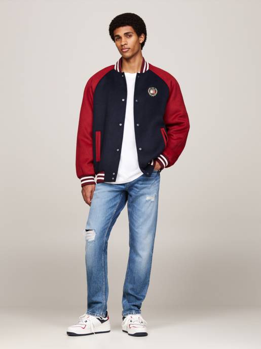 TOMMY JEANS TJM WOOL BLEND CREST BOMBER Kostenlose Rückgabe