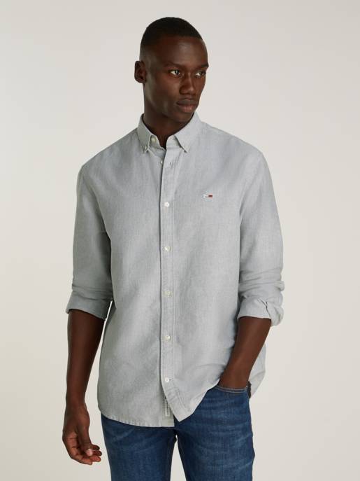 TOMMY JEANS Oxford-Hemd mit Button-Down-Kragen Vierteljährliche Förderung