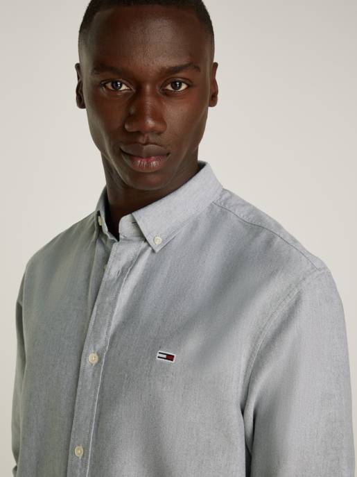 TOMMY JEANS Oxford-Hemd mit Button-Down-Kragen Vierteljährliche Förderung