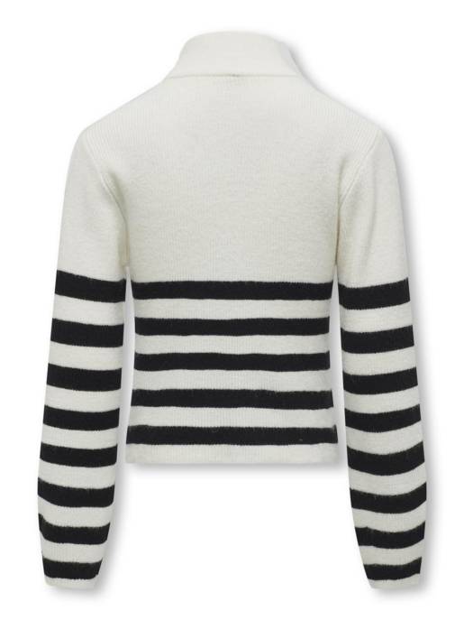 KIDS ONLY KOGFRANCA HALF ZIP L/S STRIPE KNT N Black Friday
