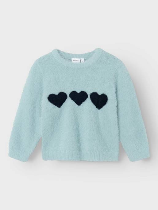name it NMFNELISE LS KNIT BOX Valentinstagsangebot