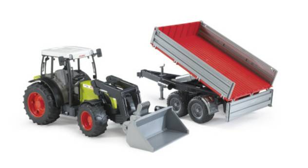 BRUDER 02112 Claas Nectis 267F plus Frontlader mit Anhänger, ab 3 Jahre Speichern exportieren