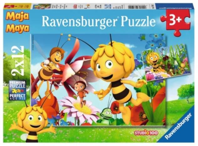 Ravensburger Biene Maja auf Blumewiese 2 X 12 Teile im Angebot