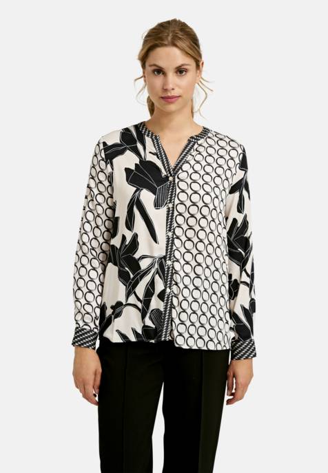 MILANO ITALY BLOUSE W ROUNDNECK AE PLACKET Clearance-Verkauf