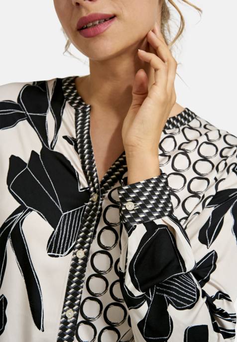 MILANO ITALY BLOUSE W ROUNDNECK AE PLACKET Clearance-Verkauf