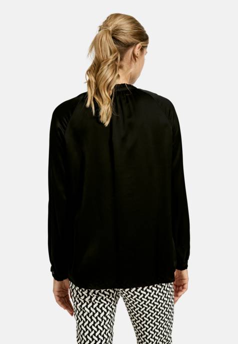 MILANO ITALY BLOUSE W STAND UP COLLAR W RUFFLES Begrenzt auf 3 Tage