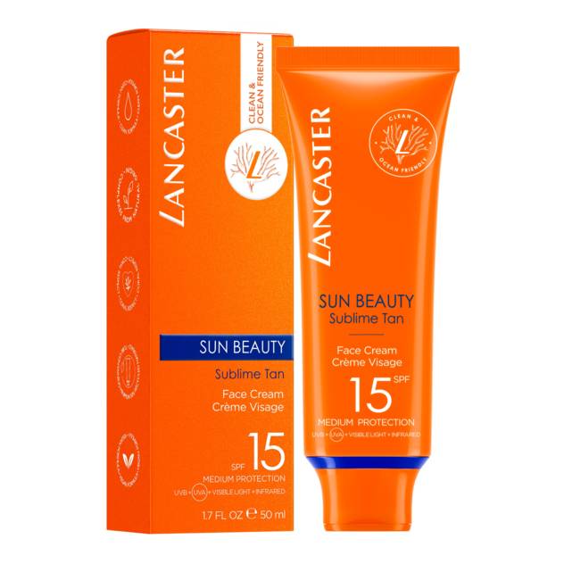LANCASTER "Sun Beauty Face" Cream SPF15 50 ml Begrenzt auf 3 Tage