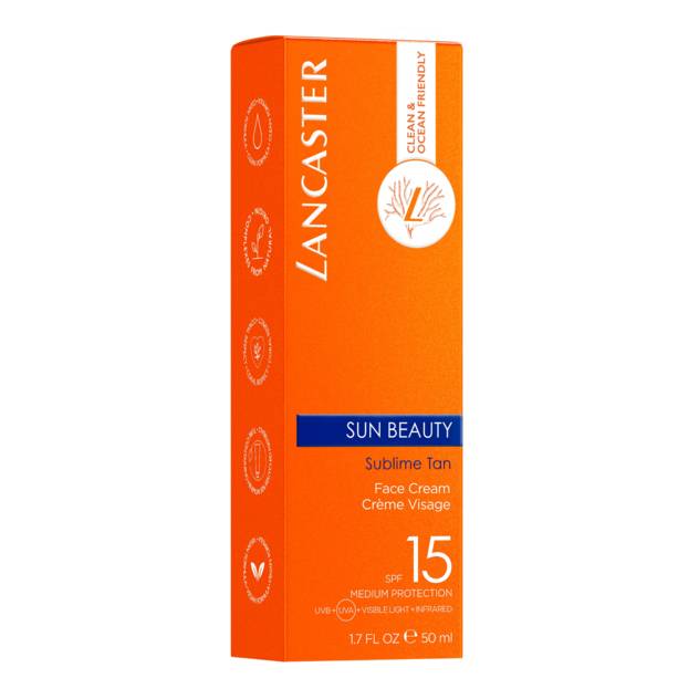 LANCASTER "Sun Beauty Face" Cream SPF15 50 ml Begrenzt auf 3 Tage