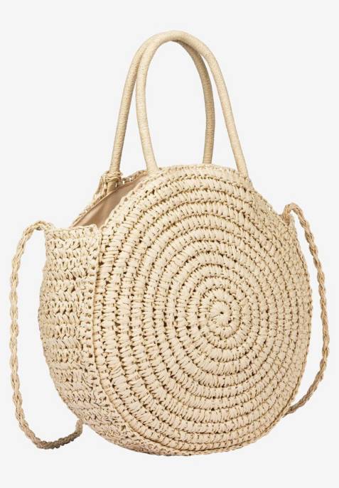More & More Round Straw Bag Kostenloser Versand