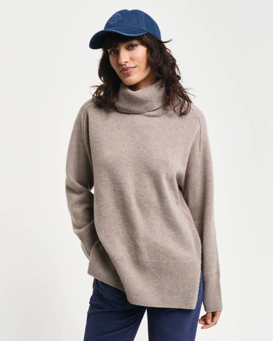 GANT HERRINGBONE DETAIL ROLLNECK Bestseller