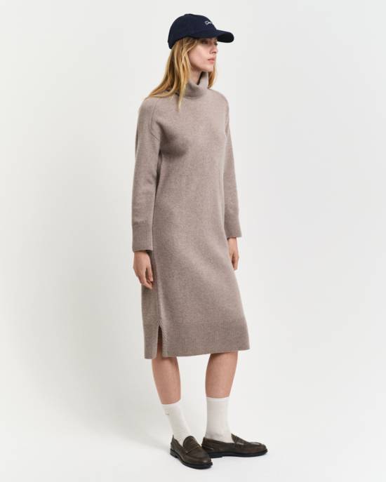 GANT HERRINGBONE DETAIL ROLLNECK DRESS Saisonale Angebote