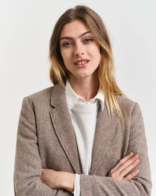 GANT REG HERRINGBONE SHORT BLAZER Räumungsverkauf