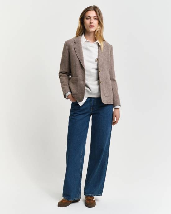 GANT REG HERRINGBONE SHORT BLAZER Räumungsverkauf