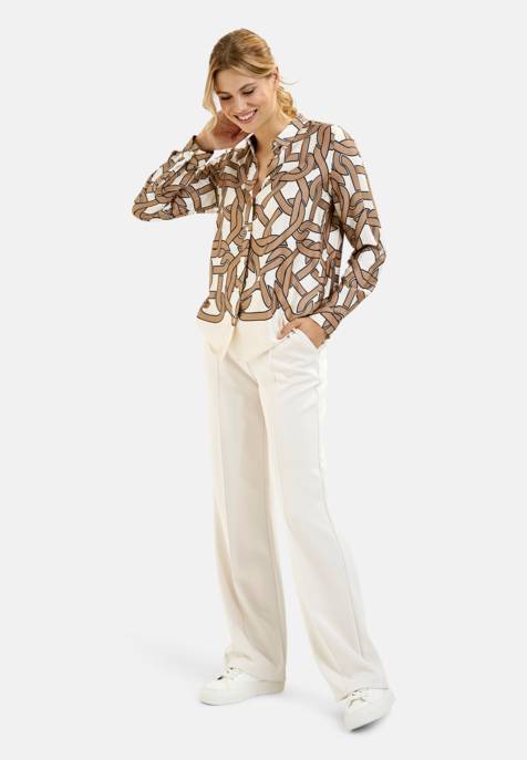 MILANO ITALY BLOUSE W COLLAR AND PLACKET AE 1/1 Sonderangebote