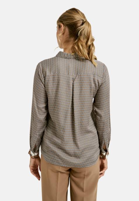 MILANO ITALY BLOUSE W COLLAR AND PLACKET AE 1/1 Riesige Ersparnisse