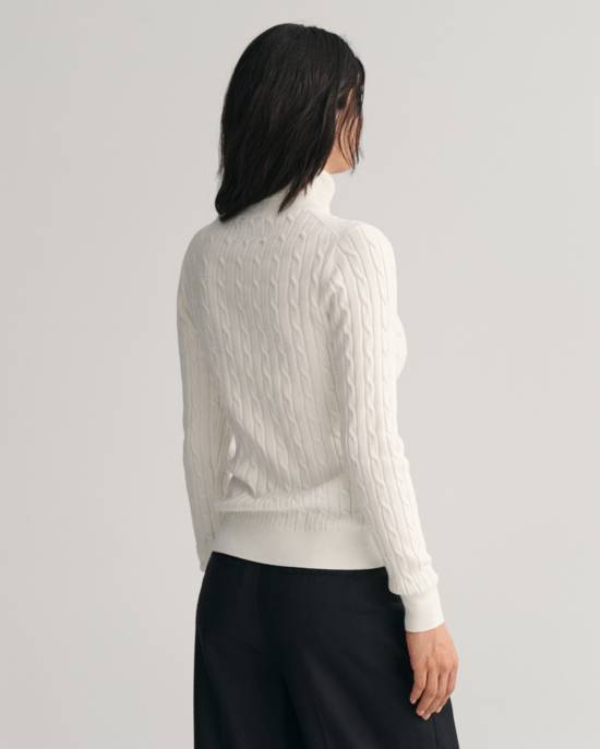 GANT Zopfstrick Rollkragenpullover aus Stretch-Baumwolle Wochenangebot