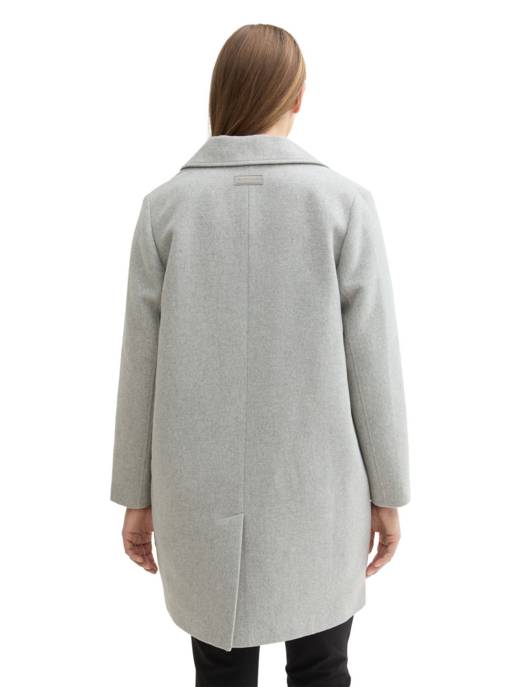 Tom Tailor PLUS Plus - Langer Mantel mit recycelter Wolle Vierteljährliche Förderung