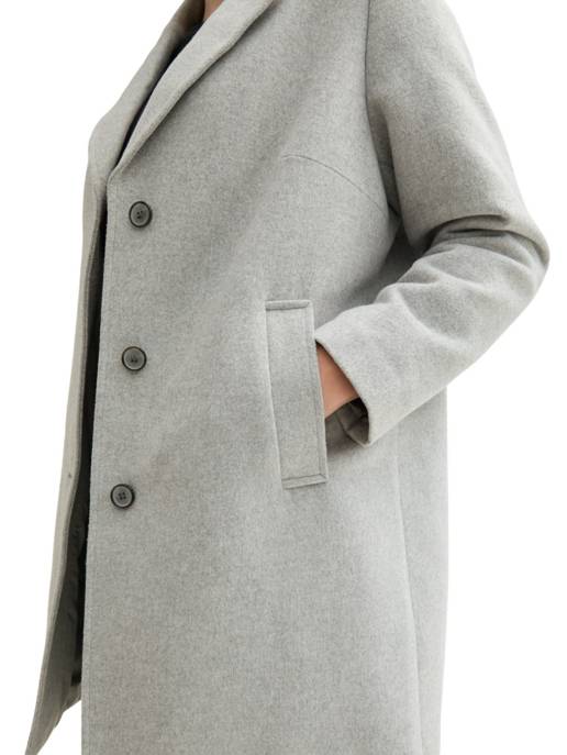 Tom Tailor PLUS Plus - Langer Mantel mit recycelter Wolle Vierteljährliche Förderung