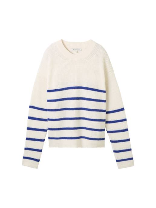 DENIM Tom Tailor pullover with stripes Clearance-Verkauf
