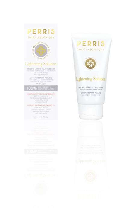 PERRIS SWISS LABORATORY "Lightening Solution" Peeling 50 ml Kostenlose Rückgabe