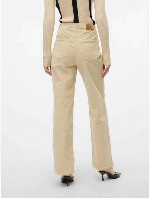 VERO MODA VMTESSA HR WIDE CORUDROY PANTS Super Rabatt