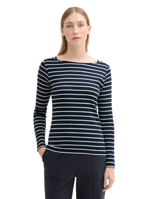 TOM TAILOR T-shirt striped 50% Rabatt mit kostenlosem Versand