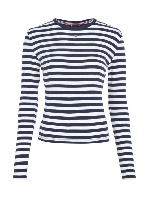 TOMMY JEANS Langarmshirt "Rib Stripe" Blitzverkäufe