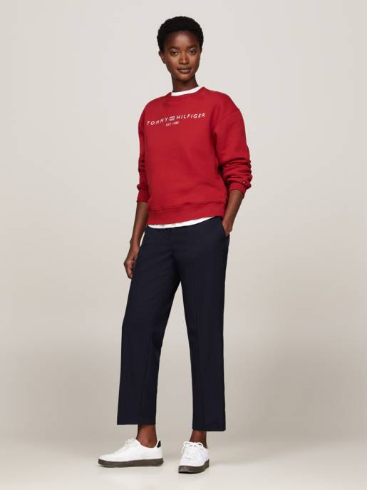 Tommy Hilfiger Sweatshirt mit Rundhalsausschnitt Saisonschlussverkauf