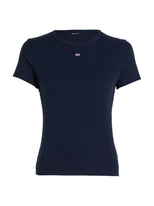 TOMMY JEANS TJW Slim Essential Rib SS EXT